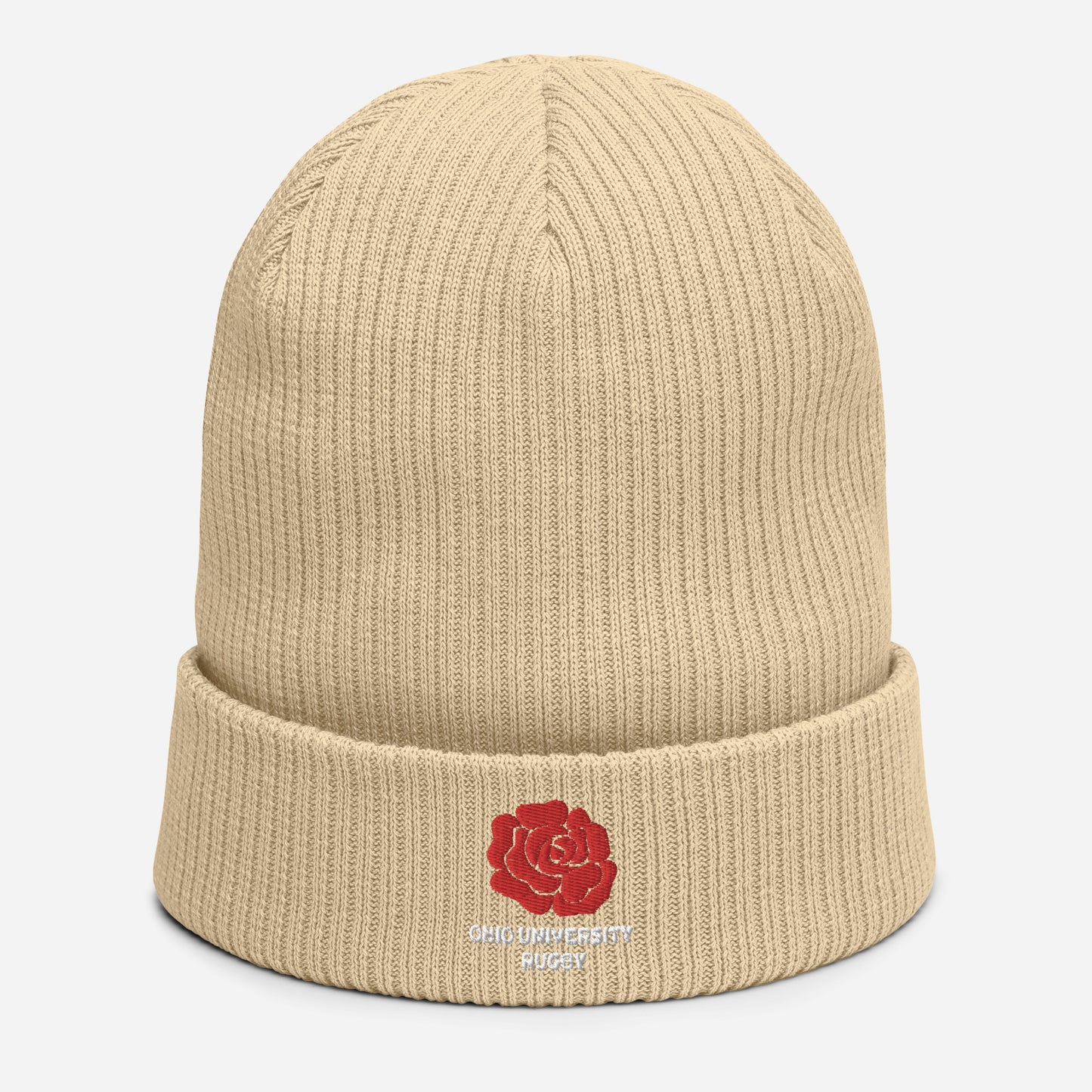 OURFC Rose Ribbed Beanie