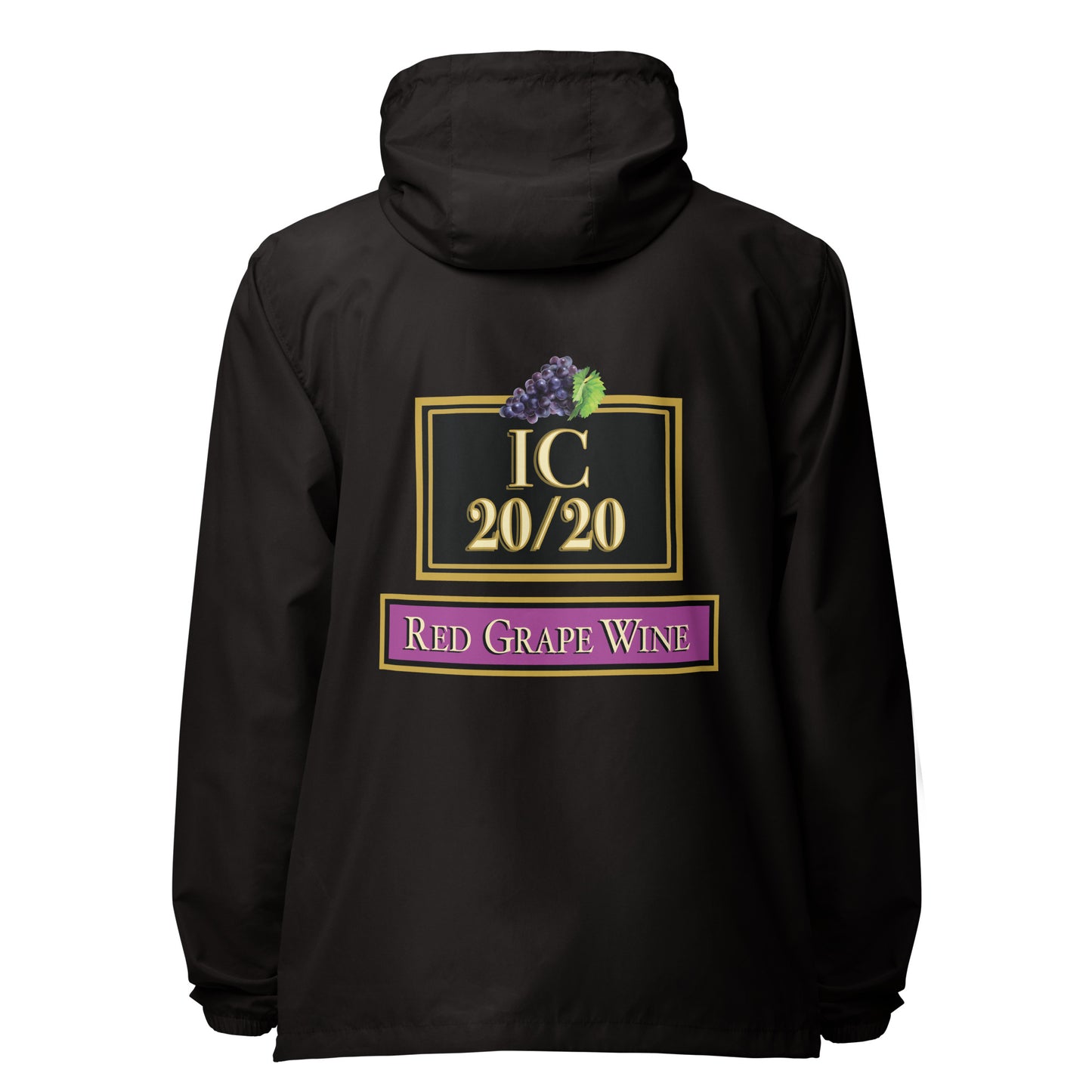 IC 20/20 Red Grape Wine Windbreaker Rain Jacket